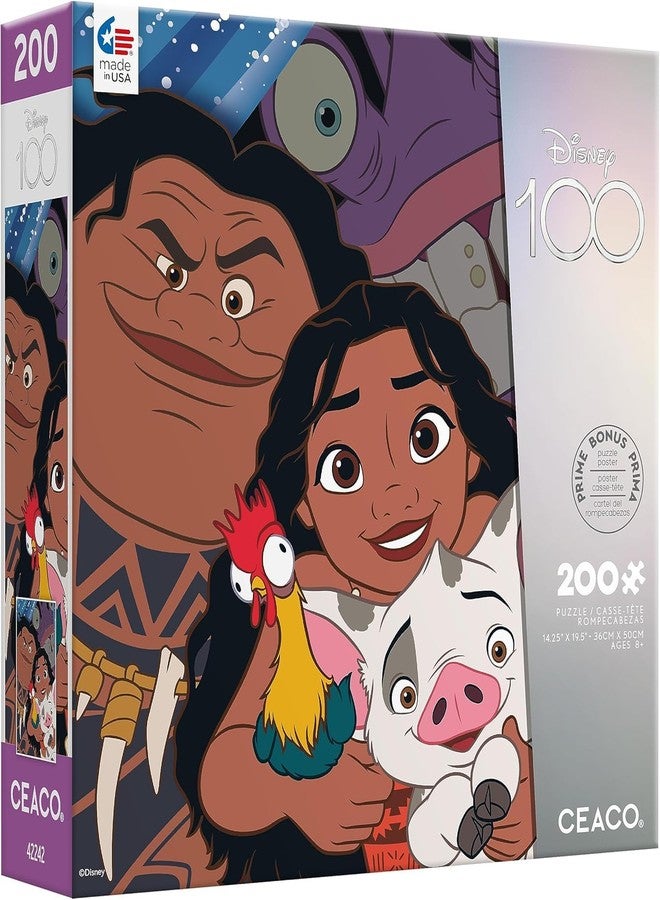 Ceaco - Disney's 100th Anniversary - Moana - Selfies - 200 Piece Jigsaw Puzzle - Image 3